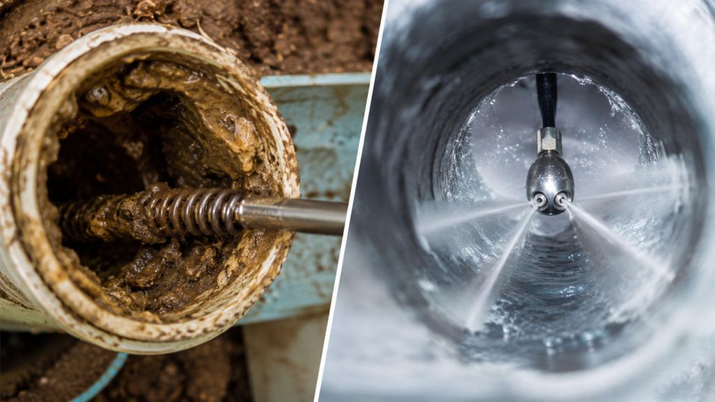 Drain Cleaning vs Hydro Jetting